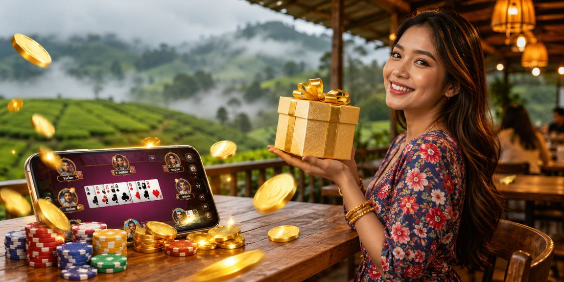 Pemain Malaysia menggunakan telefon untuk taruhan langsung permainan kad